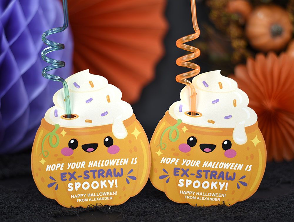 Cute Pumpkin straw holders Cute Pumpkin straw holders